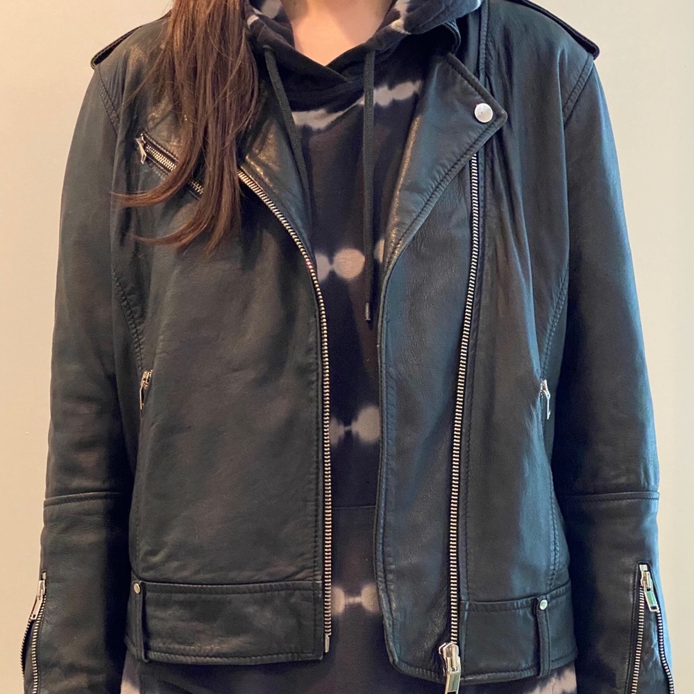 Authentic MNG leather jacket
